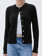 Women's Casual Button-Up Knit Cardigan