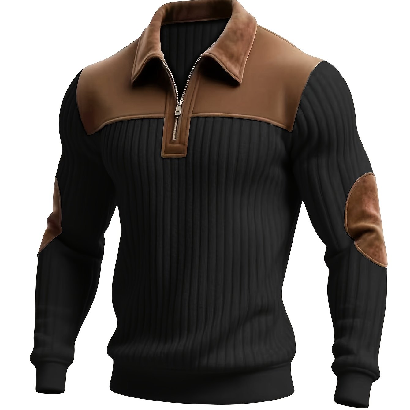 Men's Quarter-Zip Knit Pullover