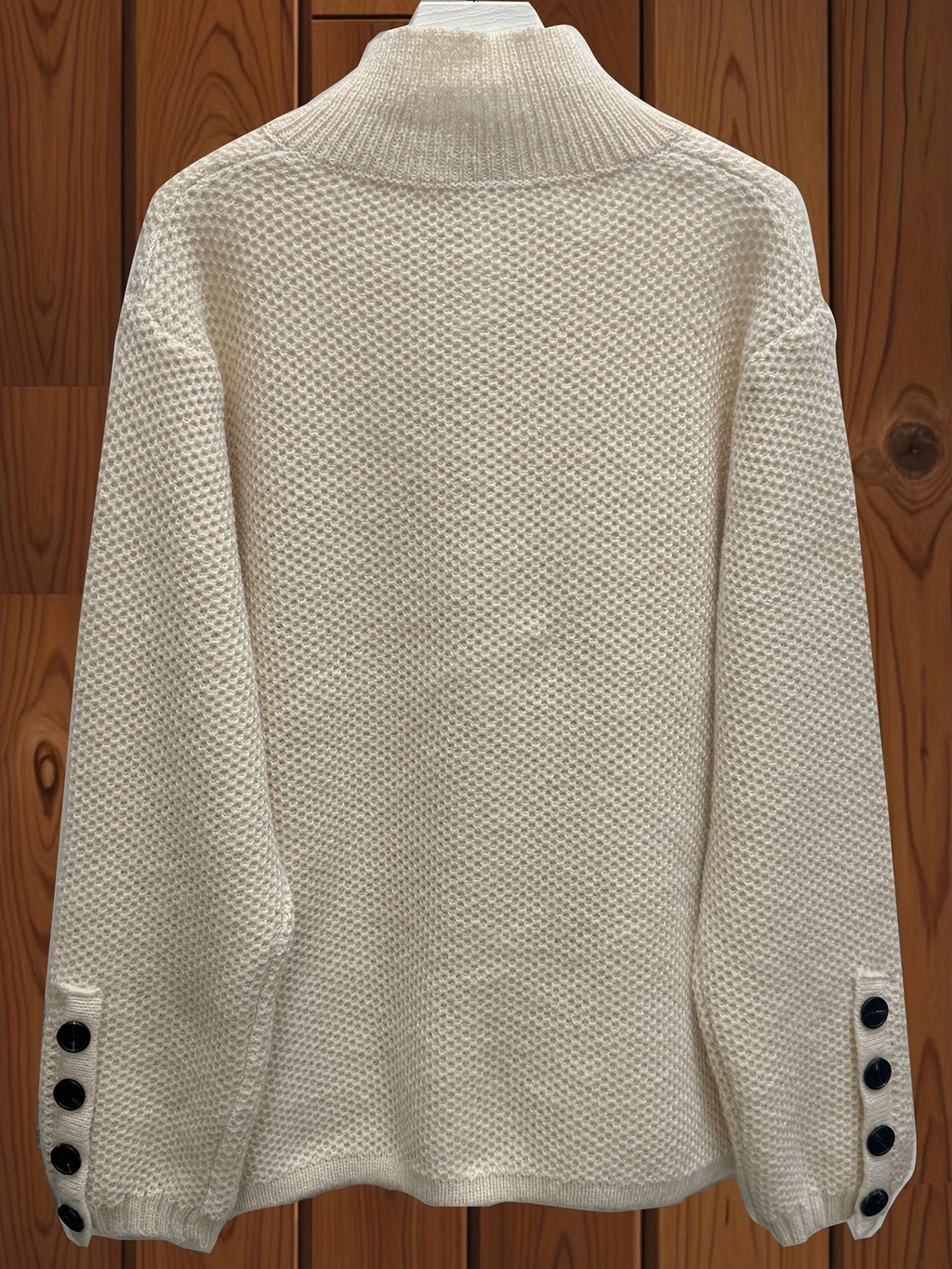 Elegant Women's High Neck Pocket Cardigan Coat