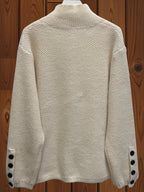 Elegant Women's High Neck Pocket Cardigan Coat