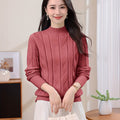 Casual Long Sleeve Solid Color Sweater Top