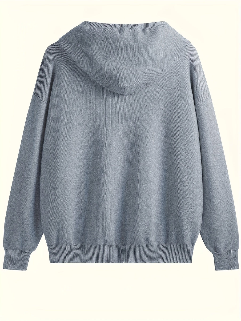 Women's Casual Long Sleeve Knit Hoodie for Fall & Winter
