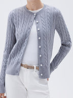 Women's Casual Button-Up Knit Cardigan