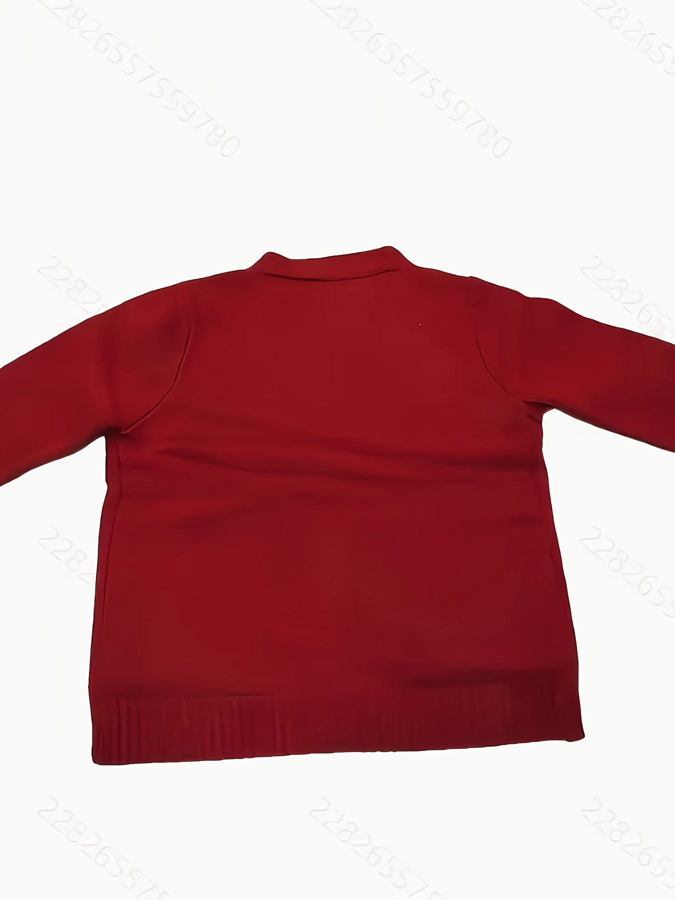 Women's Casual Long Sleeve Crew Neck Button-Up Sweater with Pockets