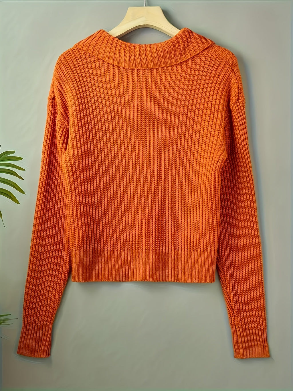 Women's Autumn Reverse Collar Long Sleeve Casual Cardigan Top