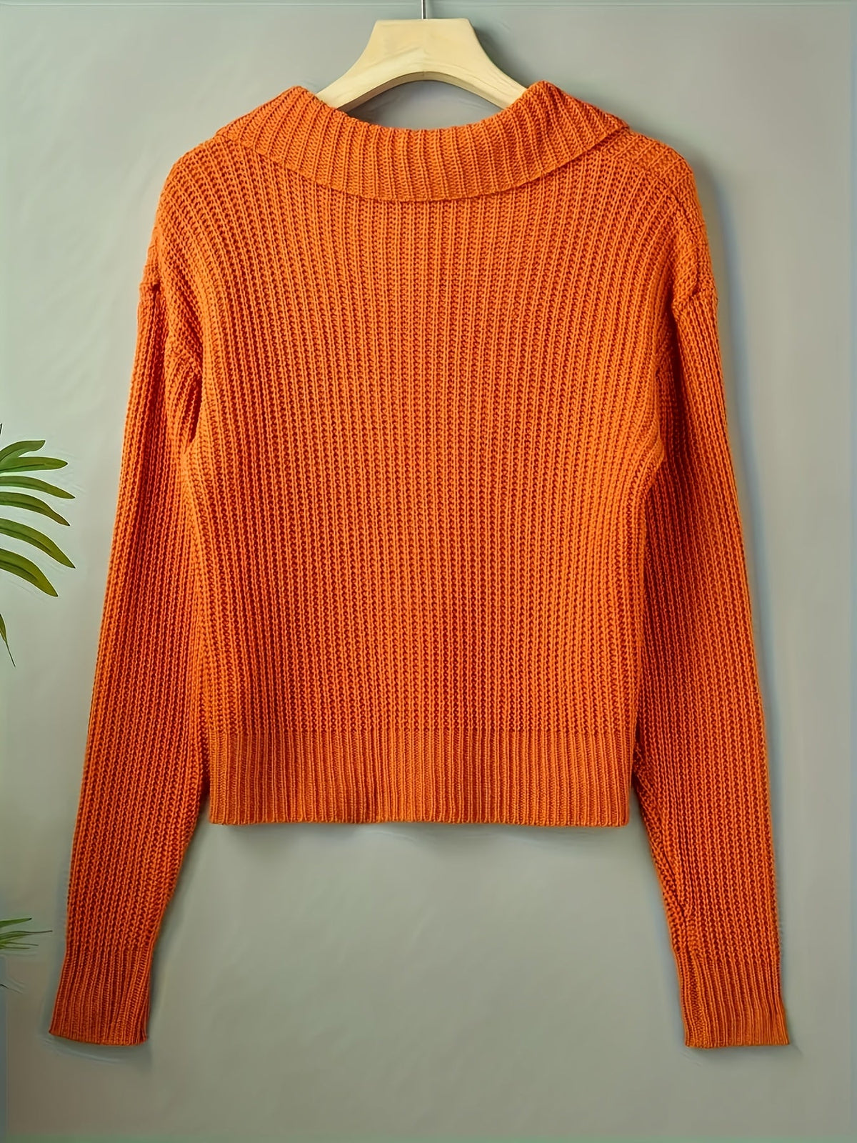 Women's Autumn Reverse Collar Long Sleeve Casual Cardigan Top