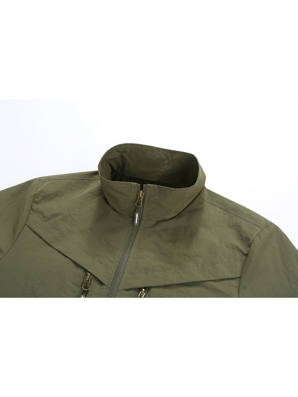 Men's Stand Collar Utility Jacket