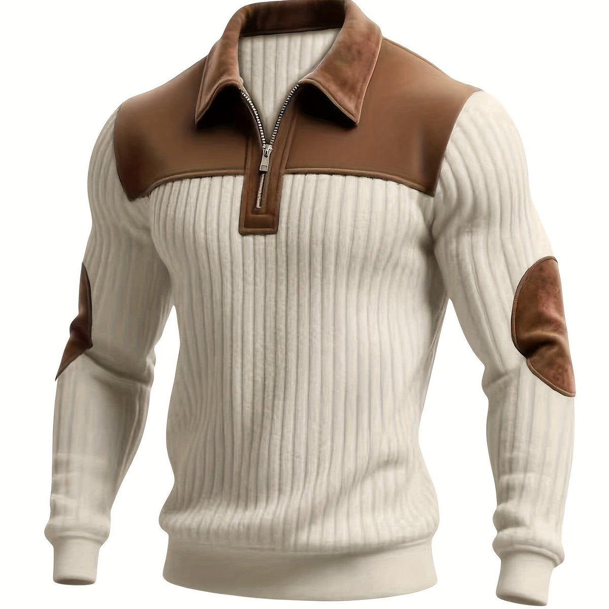 Men's Quarter-Zip Knit Pullover