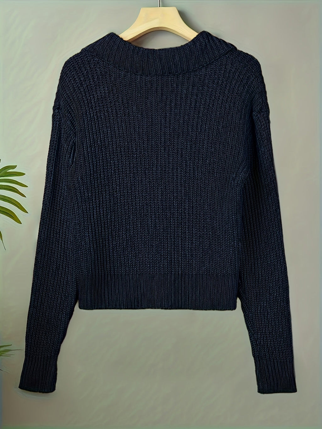 Women's Autumn Reverse Collar Long Sleeve Casual Cardigan Top