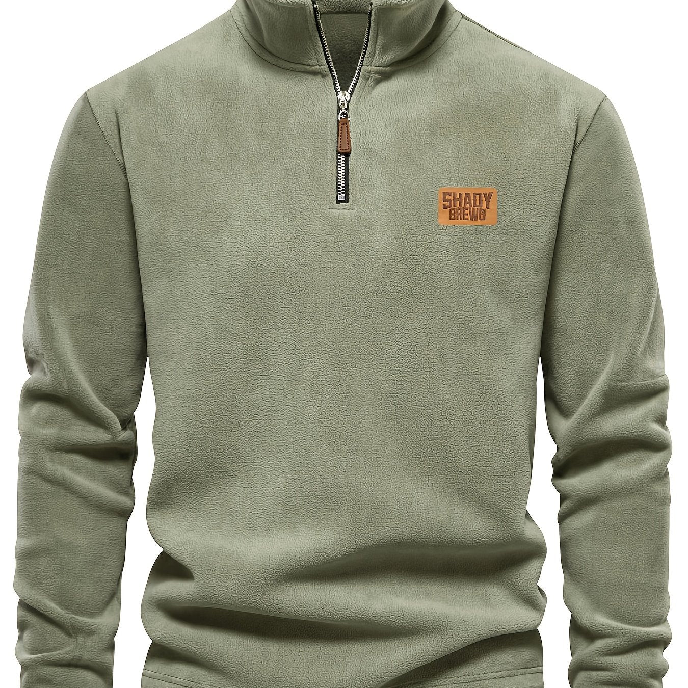 Men's Fleece-Lined Half-Zip Pullover